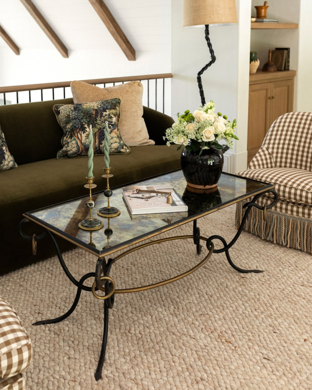 20th Century René Drouet Églomisé Coffee Table