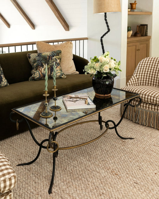 20th Century René Drouet Églomisé Coffee Table