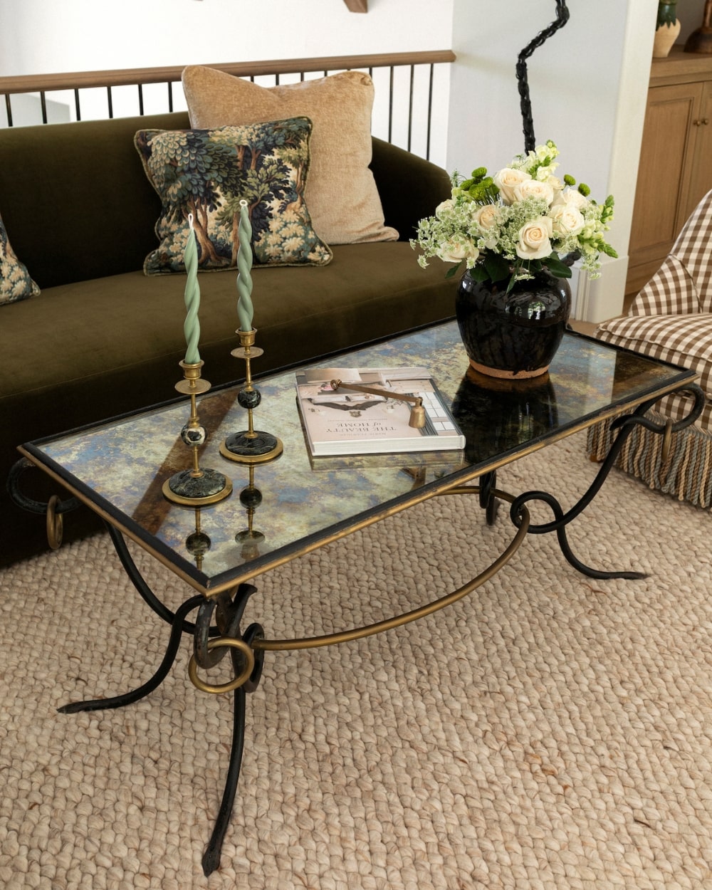 20th Century René Drouet Églomisé Coffee Table