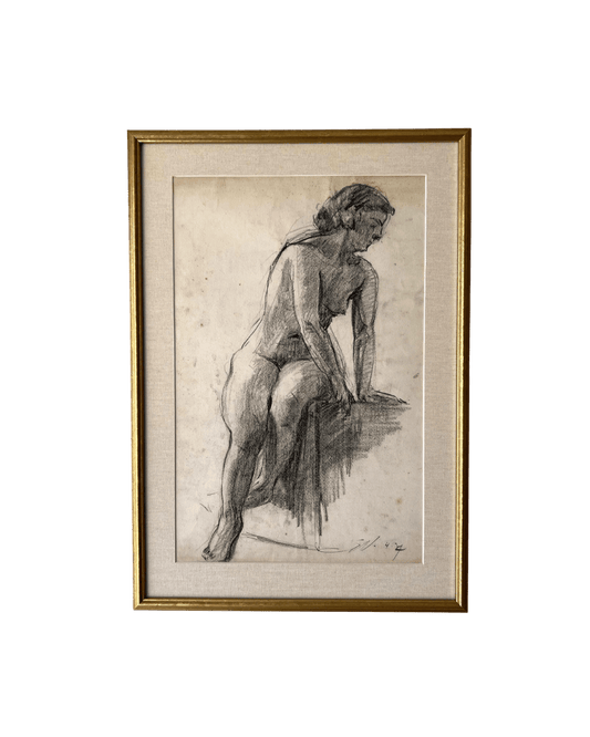 French Charcoal Nude