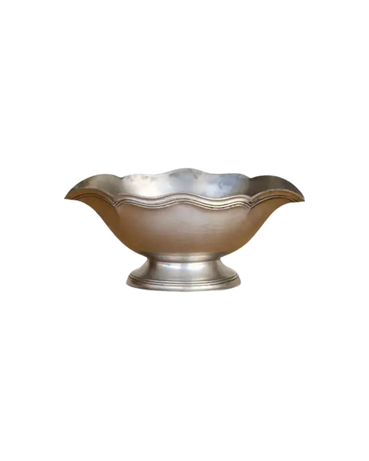 French Scalloped Silver Bowl