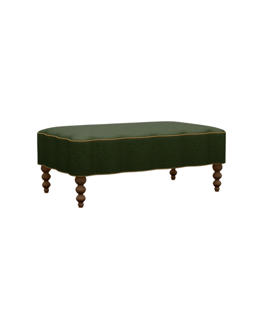 Mirasol Scalloped Ottoman