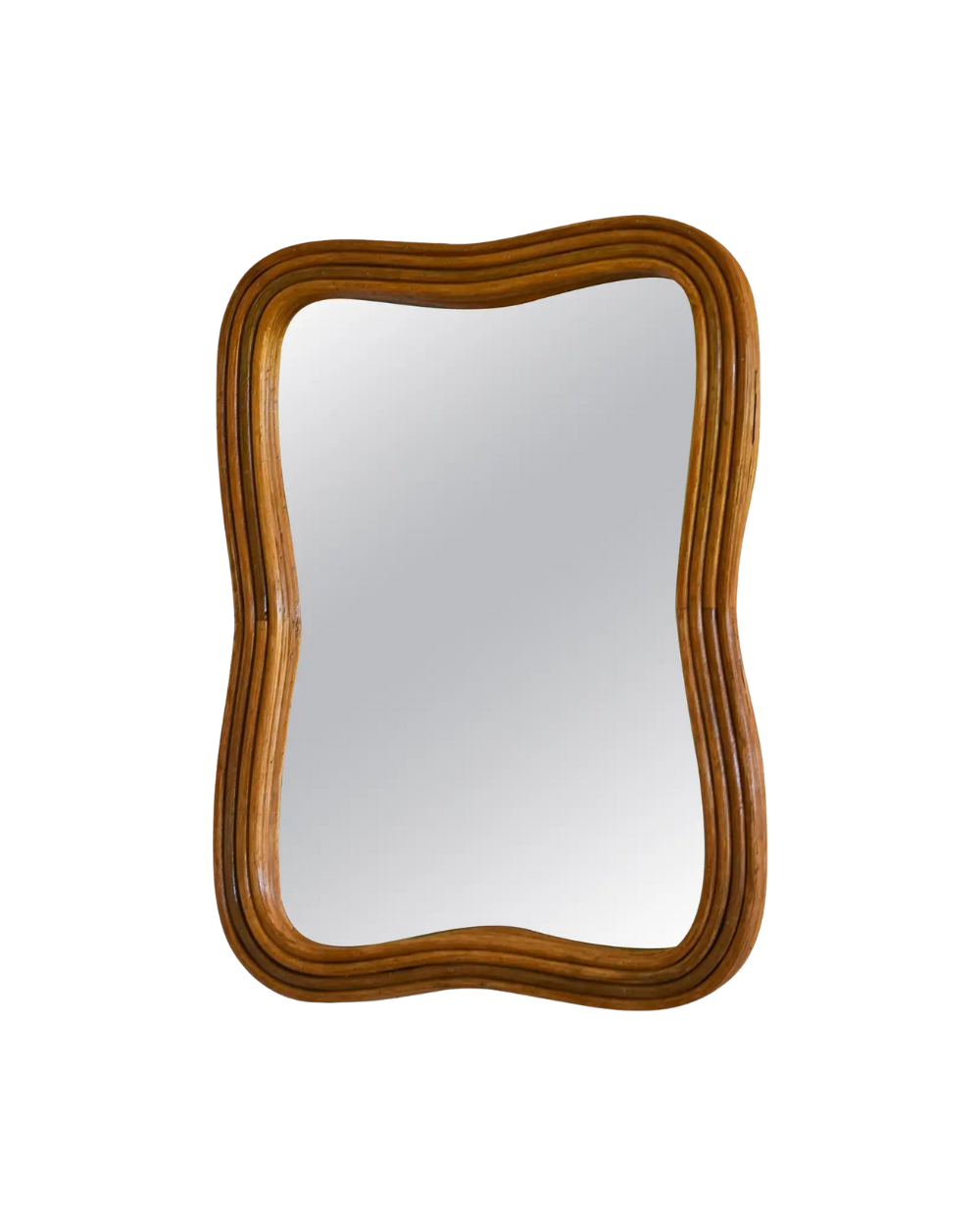 Rattan Pencil Reed Wall Mounted Mirror